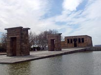 Templo de Debod actualmente en Madrid