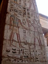 Pinturas en Medinet Habu