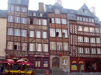 Bretaña: Casas de madera en Rennes