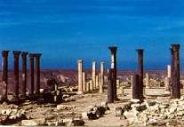 Columnas en Umm Qais