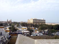 Vista de Floriana desde las fortificaciones de La Valleta