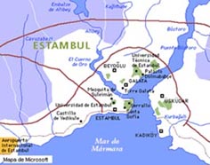Mapa de Estambul
